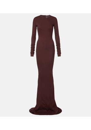 Rick Owens DRKSHDW Simple Edfu cotton jersey maxi dress