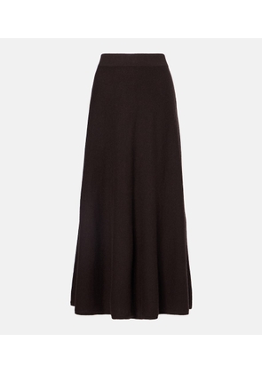 Lisa Yang Torie high-rise cashmere maxi skirt