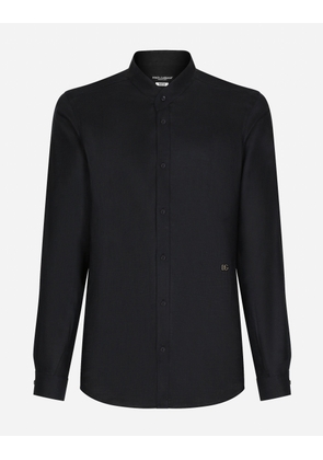 Dolce & Gabbana Camicia - Man Shirts Blue Linen 43