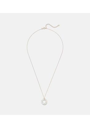 Mateo 14kt gold pendant necklace with mother-of-pearl