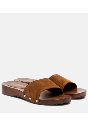 Gianvito Rossi Riviera suede slides