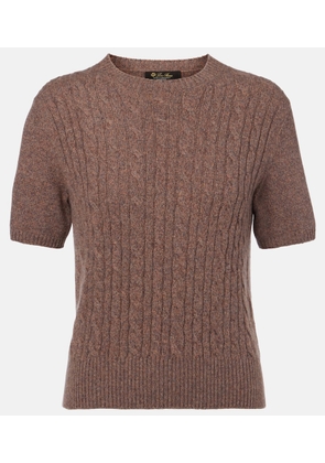 Loro Piana Treccia cable-knit cashmere sweater