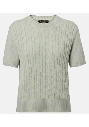 Loro Piana Treccia cable-knit cashmere sweater