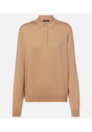 Loro Piana Ice Wish cotton polo sweater
