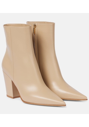 Gianvito Rossi Keinna 85 leather ankle boots