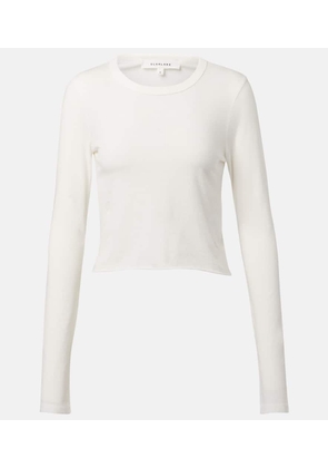 Slvrlake Cropped cotton jersey T-shirt