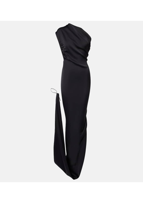 Vivienne Westwood Andreas draped one-shoulder satin gown