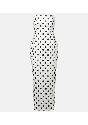 Posse Romeo polka-dot linen maxi dress