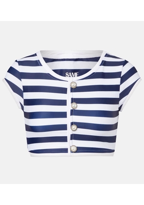 Same Grace striped bikini top