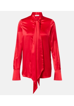 Nina Ricci Lavalliere silk crepe de chine shirt
