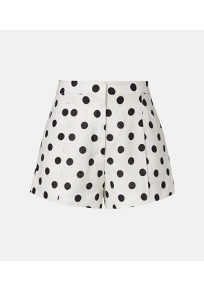 Posse Rosalie polka-dot linen shorts
