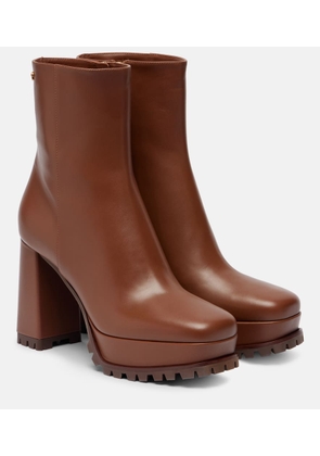 Gianvito Rossi Harlem 70 leather platform ankle boots