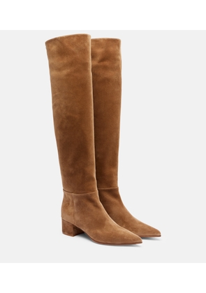Gianvito Rossi 45 suede over-the-knee boots