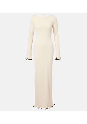 Same Knitted ruffled maxi dress