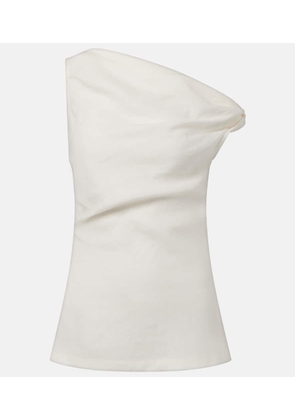 Faithfull Suis asymmetric linen top