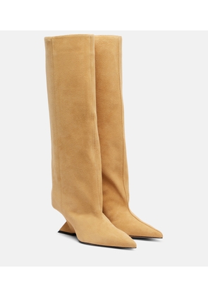 The Attico Cheope 105 suede knee-high boots