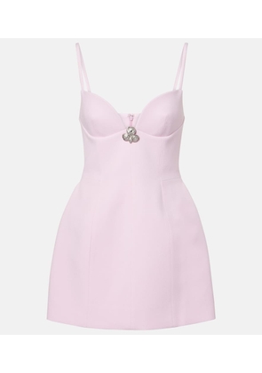 Blumarine Embellished crepe minidress