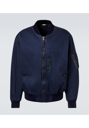 A.Presse Vintage silk and cotton bomber jacket