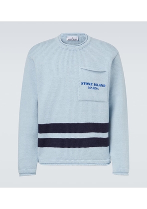 Stone Island Marina jacquard virgin wool sweater