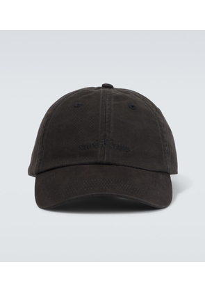 Stone Island Logo cotton baseball cap