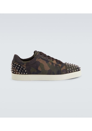 Christian Louboutin Seavaste camouflage spiked suede sneakers