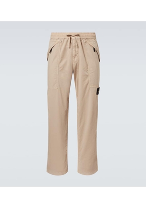 Stone Island Compass cotton-blend twill pants