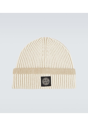 Stone Island Compass ribbed-knit beanie