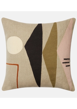 Jonathan Adler Monterey Triangles linen cushion