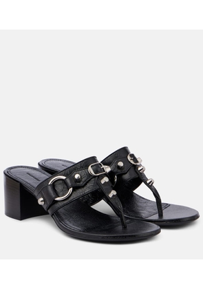 Balenciaga City 50 studded leather thong sandals