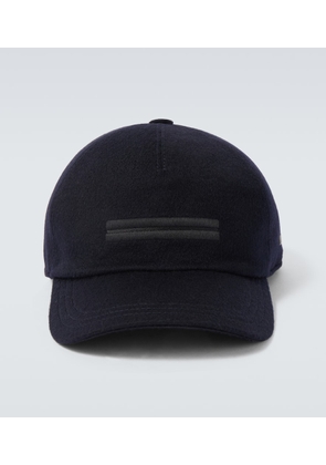 Zegna Embroidered cashmere baseball cap