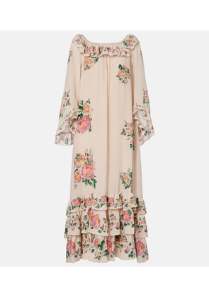 Chloe Floral silk crepe de chine maxi dress