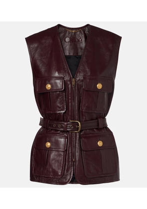 Chloe Belted leather vest