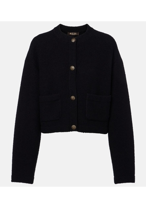 Loro Piana Cropped cotton and silk cardigan