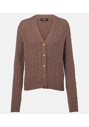 Loro Piana Treccia cable-knit cashmere cardigan