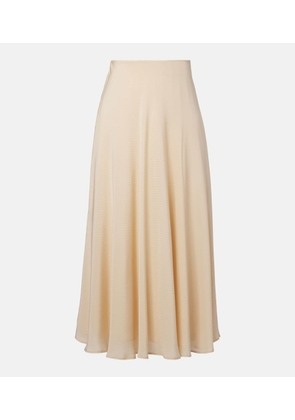 Loro Piana Erika silk midi skirt