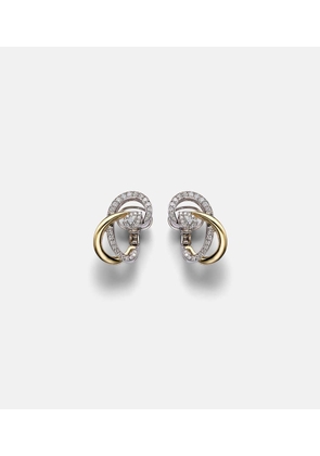 Yeprem Golden Strada 18kt gold earrings with diamonds