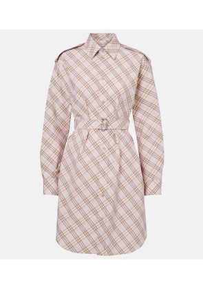 Burberry Burberry Check cotton shirt dress