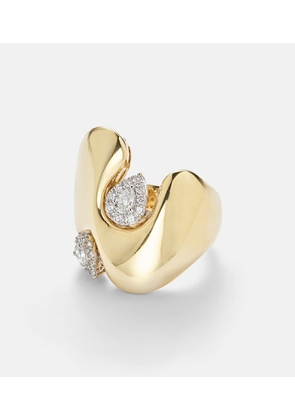 Yeprem 18kt gold ring with diamonds