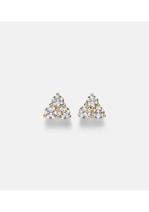 Anita Ko Trillion Medium 18kt gold earrings with diamonds