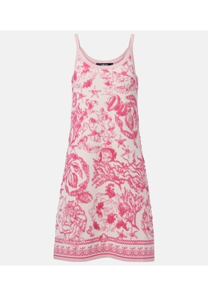 Versace Underwater Barocco terry jacquard minidress