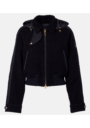 Moncler Hooded virgin wool down jacket