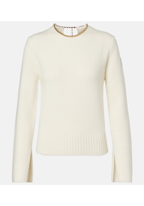 Moncler Chain-detail wool and cashmere sweater