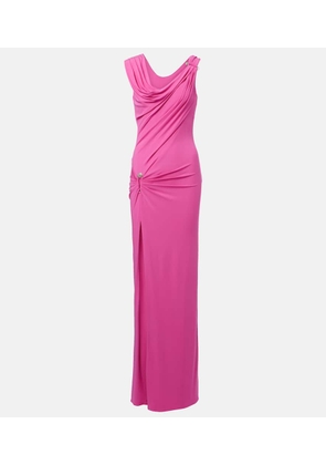 Versace Safety Pin draped gown