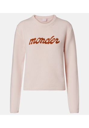 Moncler Logo wool and cashmere sweater