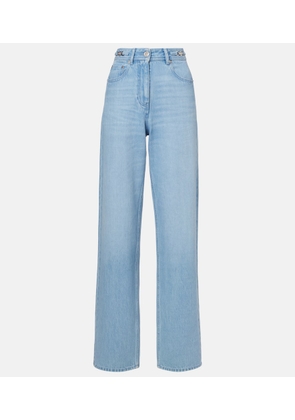 Versace High-rise wide-leg jeans