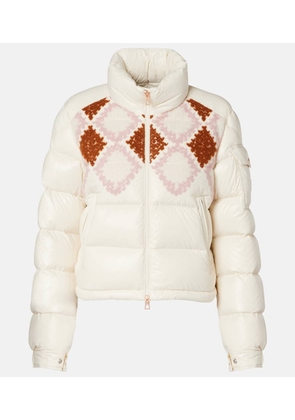 Moncler Megara embroidered down jacket