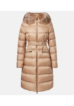 Moncler Boedic shearling-trimmed down jacket