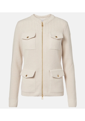 Moncler Padded virgin wool cardigan