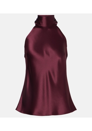 Galvan Sienna satin top