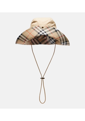 Burberry Burberry Check gabardine hat